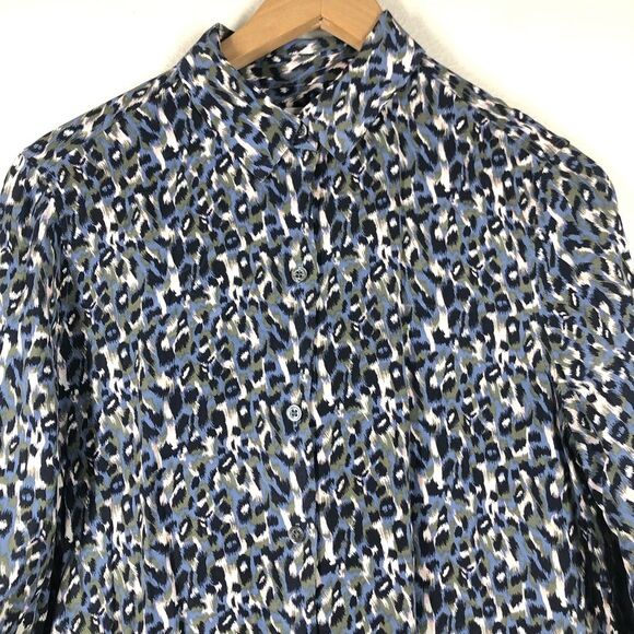 Equipment Femme Silk Shirt Dress Long Sleeve Animal Print Size Small - Picture 2 of 7